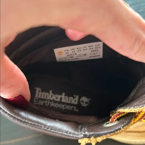 Timberland Women's Tan Wedge Boots - Picture 2 of 8